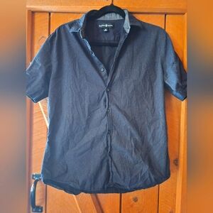 🔥 Men’s Medium Beverly Hills Polo Club | Black Button Up 🖤